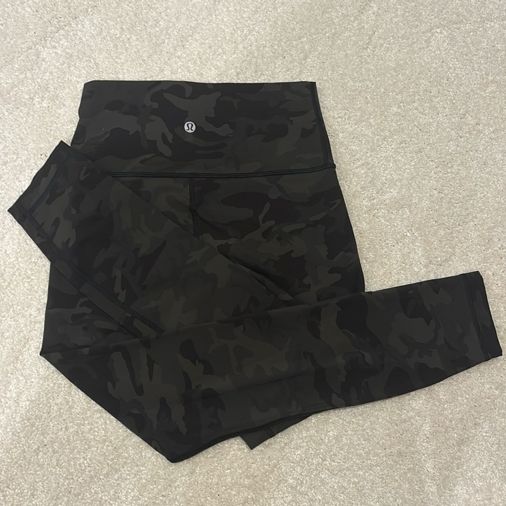 Lululemon Green Camo Leggings